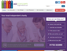 Tablet Screenshot of ageconcernsabe.org.uk